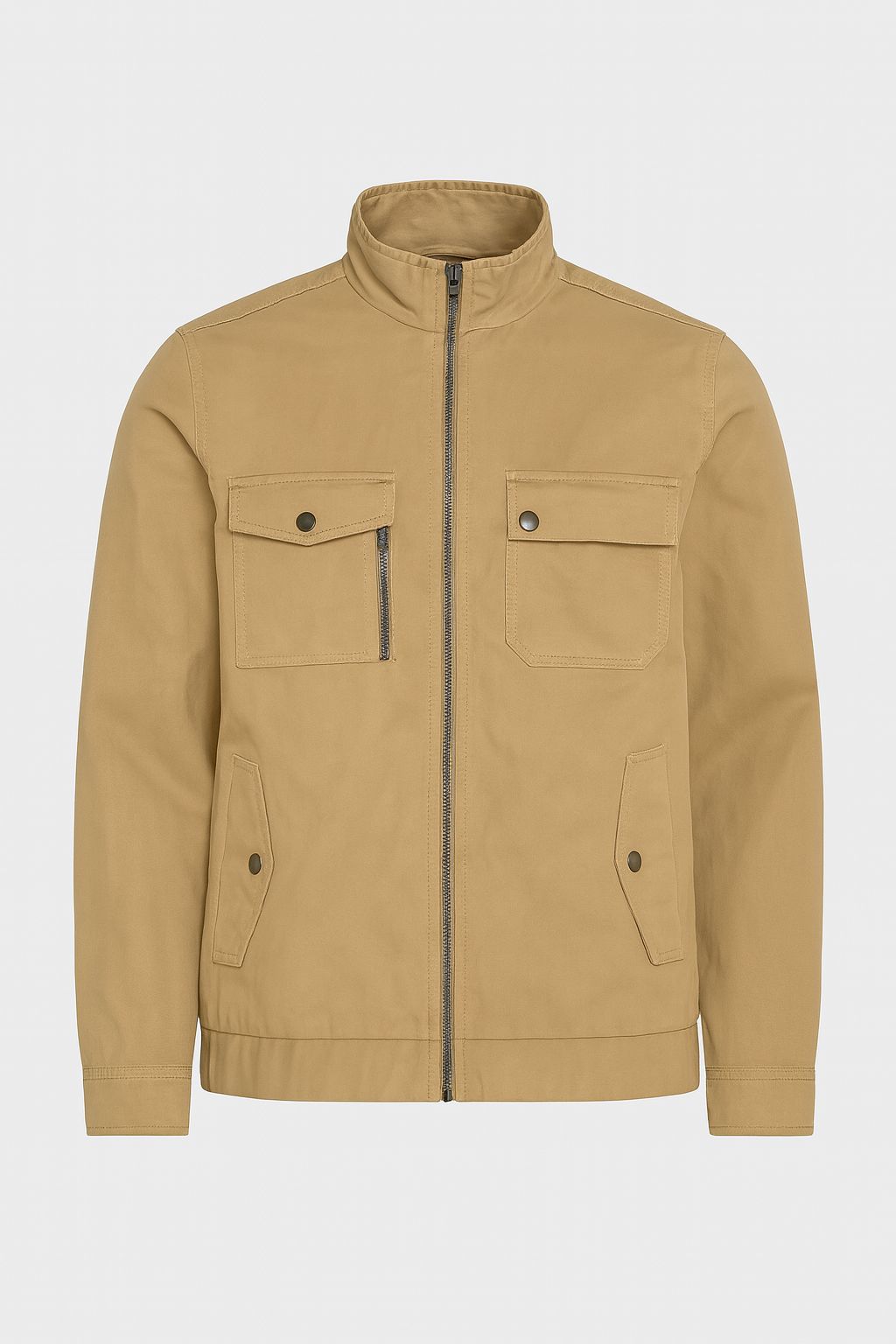 Classic Sand Utility Jacket — Men’s Premium Outerwear (S–XXL)